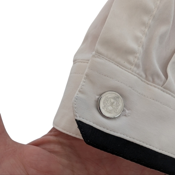 The Kooples classic button down white with black details sz M - Picture 3 of 6